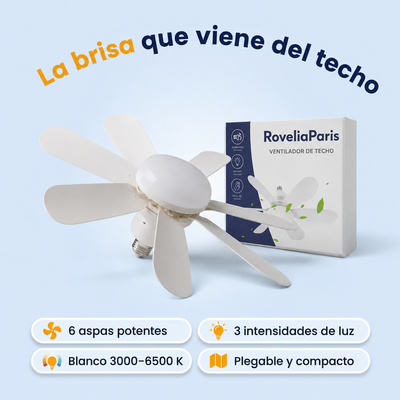 Ventilador de techo con luz LED