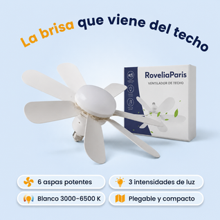 Ventilador de techo con luz LED