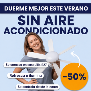 Ventilador de techo con luz LED