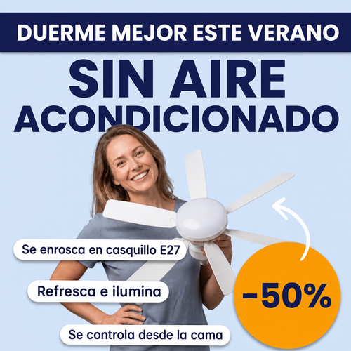 Ventilador de techo con luz LED