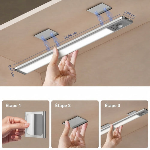 Lampe magnétique avec capteur automatique
